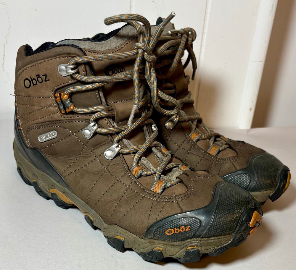 Oboz Men’s Bridger Mid Waterproof Hiking Boots Brown 22101 Sz 10